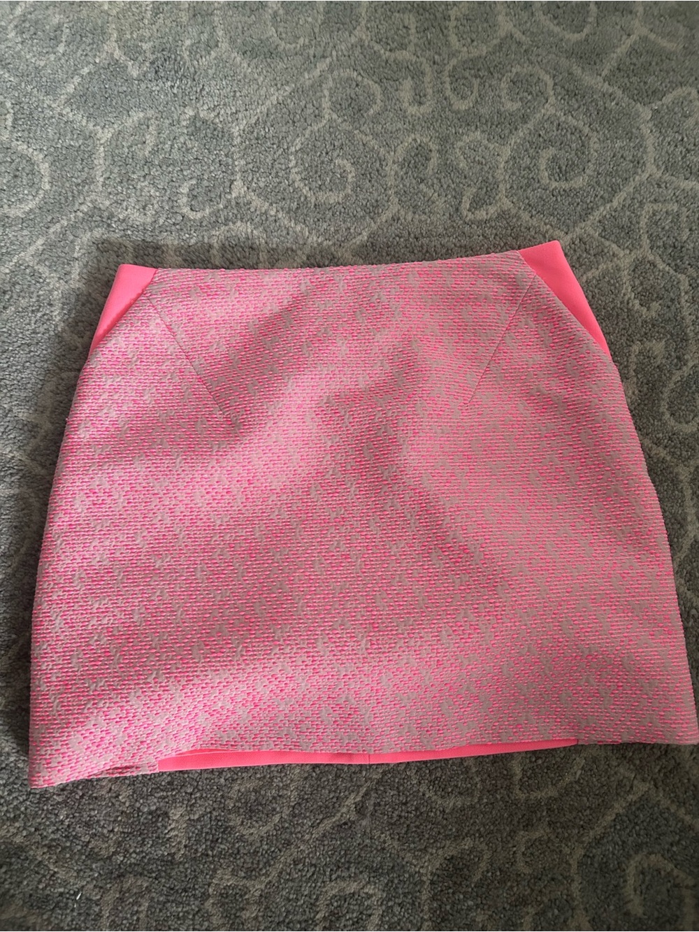 Ted Baker Hot Pink Textured Mini Skirt